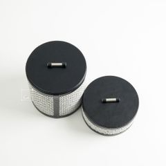 Hộp Trang Trí Sang Trọng Phối Da Kiểu Ý