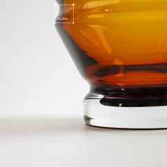 Bình Thủy Tinh Nâu Dày Hình Trụ Bầu Nhọn