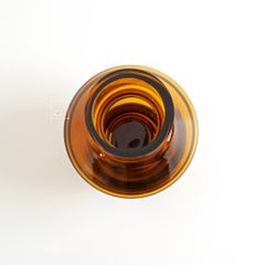 Bình Thủy Tinh Nâu Dày Hình Trụ Bầu Nhọn