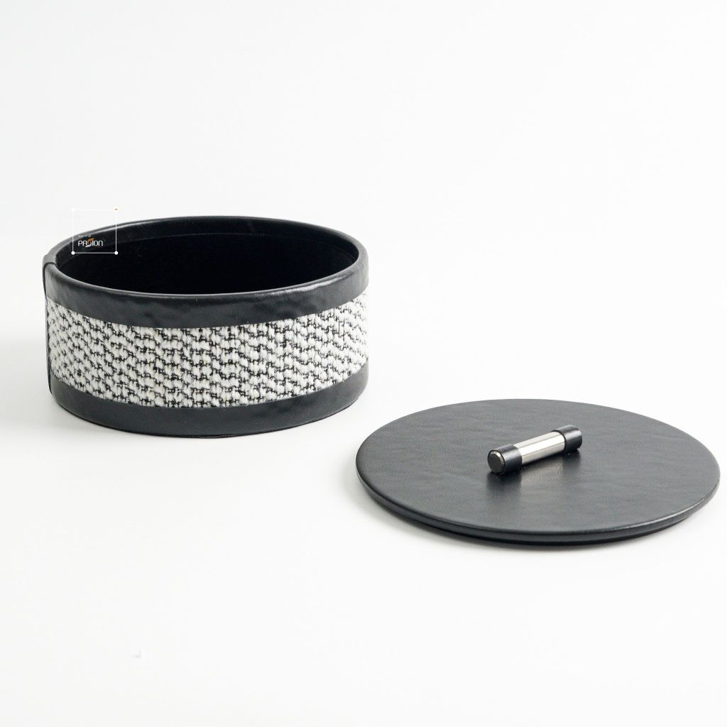 Hộp Trang Trí Sang Trọng Phối Da Kiểu Ý