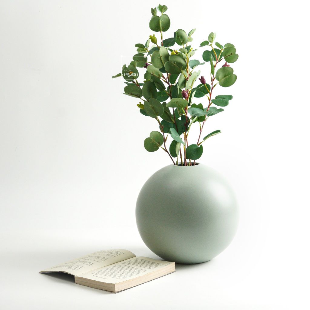 Bình Hoa Gốm Morandi Hình Cầu