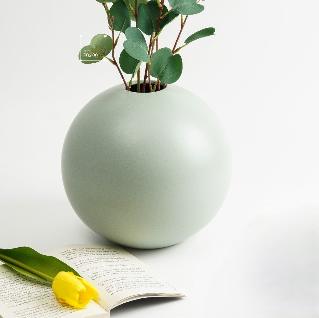 Bình Hoa Gốm Morandi Hình Cầu