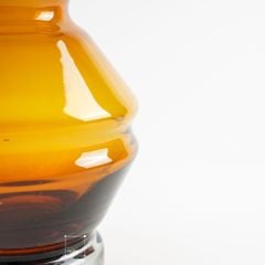 Bình Thủy Tinh Nâu Dày Hình Trụ Bầu Nhọn