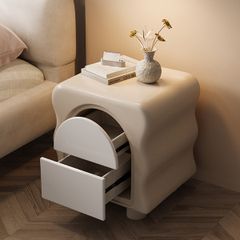 Tủ Đầu Giường Side Table Gỗ Sơn PU Phong Cách Neutral Color