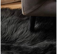 Thảm Lau Chân Lông Dài Sang Trọng Trang Gợn Sóng Bầu Dục