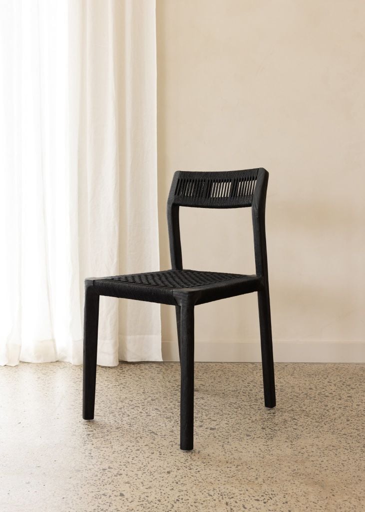 Ghế Gỗ Tần Bì Đan Dây Dù Glin
