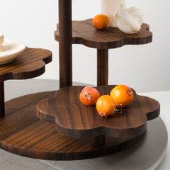 Kệ Gỗ Nhiều Tầng Trang Trí Bánh Ngọt Cupcake Bàn Tiệc