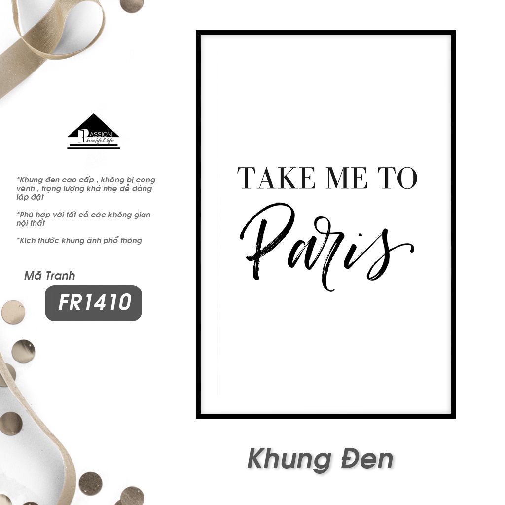 Tranh Chữ Passion FR1410