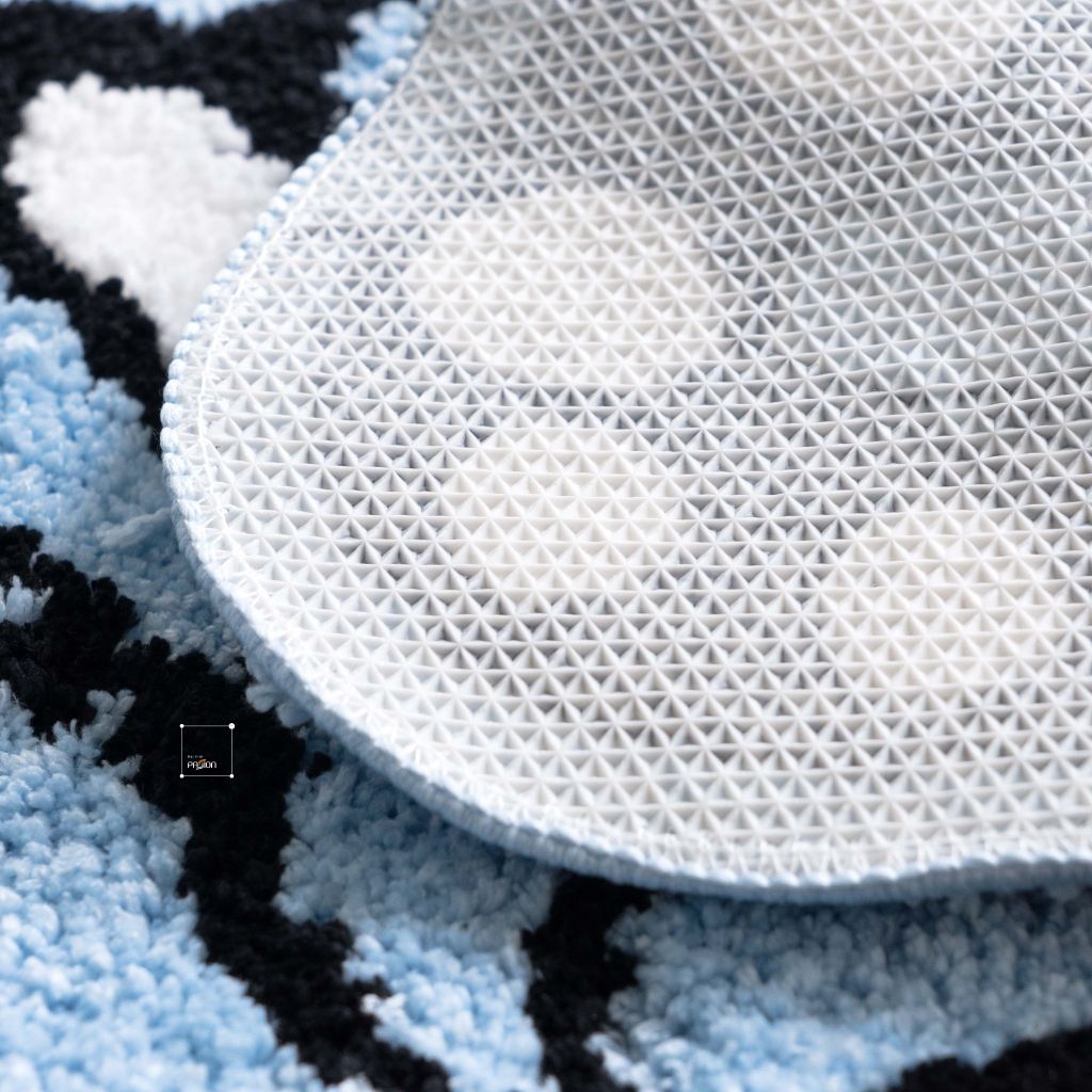 Thảm Lau Chân Dệt Lông Siêu Thấm Decor Các Vị Trí Trong Nhà Bướm Xanh