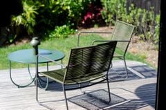 Ghế Sắt Ngoài Trời Đan Dây Split