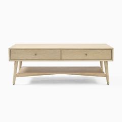 Bàn Trà Kiểu Tủ Ngăn Kéo 2 Tầng Mid Century