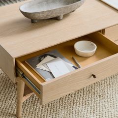 Bàn Trà Kiểu Tủ Ngăn Kéo 2 Tầng Mid Century