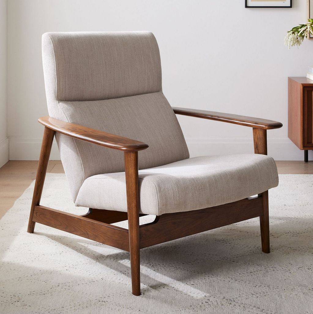 Ghế Ngồi Thư Giãn Tựa Cao Mid Century