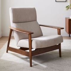 Ghế Ngồi Thư Giãn Tựa Cao Mid Century