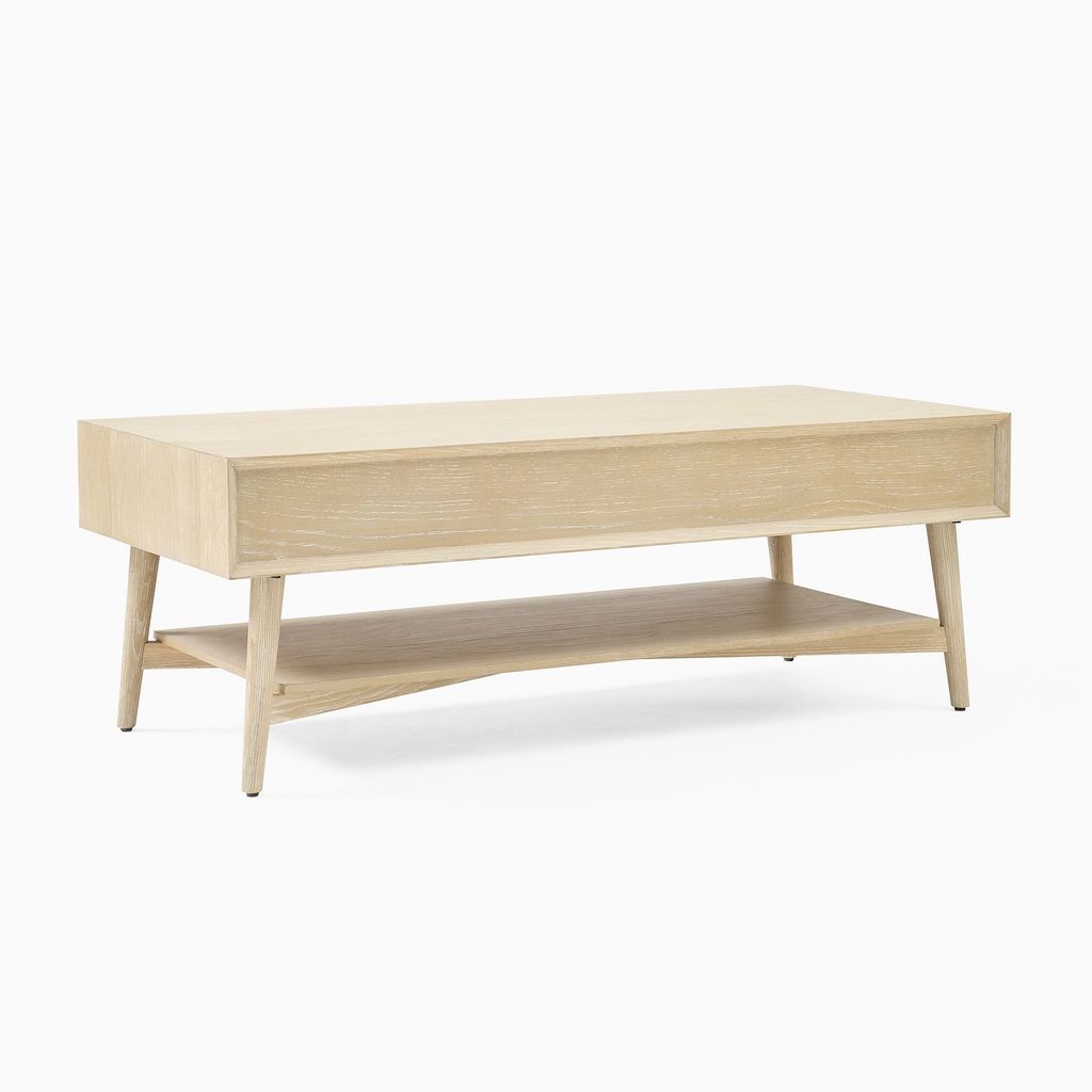 Bàn Trà Kiểu Tủ Ngăn Kéo 2 Tầng Mid Century