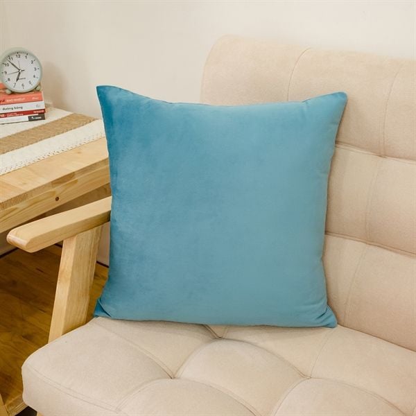 Vỏ Gối Tựa Lưng Sofa Nhung Trơn Màu Sắc Hiện Đại