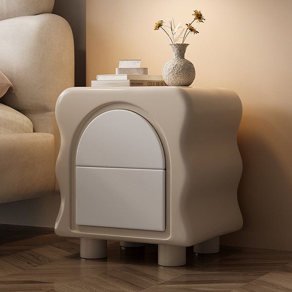 Tủ Đầu Giường Side Table Gỗ Sơn PU Phong Cách Neutral Color