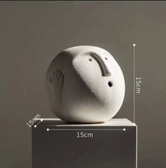Tượng Tròn Icon Biểu Cảm Decor Kệ Sách Bàn Làm Việc