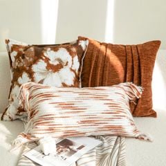 Vỏ Gối Tựa Lưng Phong Cách Caremel Sang Trọng