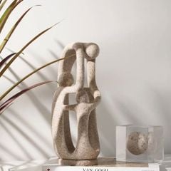 Tượng Trang Trí Nghệ Thuật Trừu Tượng Gia Đình Ôm Nhau
