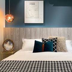 Chăn Phủ Giường Decor Họa Tiết Răng Sói Houndstooth 130x230cm