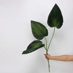 Cành Lá Chuối PU Quạt Nhọn Decor Bình Hoa