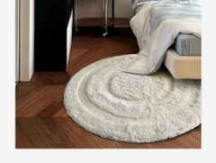 Thảm Tròn Trải Sàn Lông Sữa Mềm Cao Cấp Phong Cách Hiện Đại