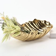 Bình Hoa Khay Decor Phủ Vàng Sang Trọng