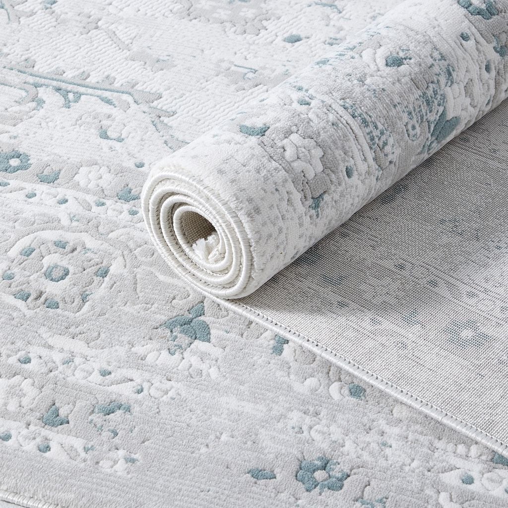 Thảm Trải Sàn Thổ Nhĩ Kỳ Hoa Văn Xanh Navy