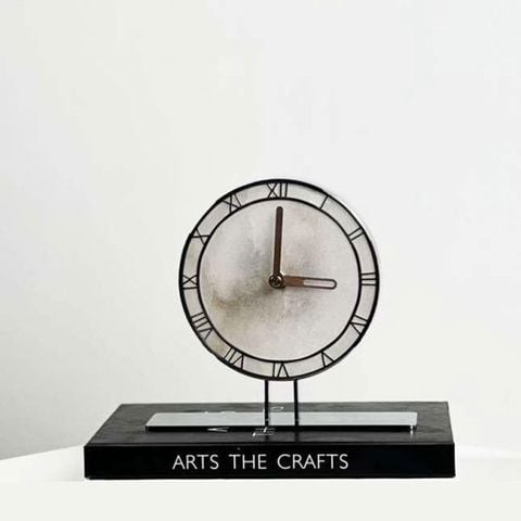 Đồng Hồ Để Bàn Ngọc Bích Bằng Đá Decor