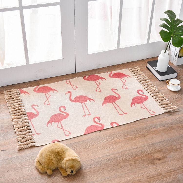 Thảm Canvas Trải Sàn Vintage 60x90cm