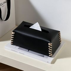 Hộp Khăn Giấy Bằng Da Bện Sang Trọng