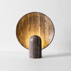 Đèn Bàn Đầu Giường Hình Mặt Trời Phong Cách Wabi Sabi