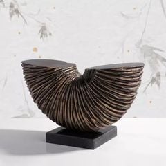Tượng Decor Hình Bán Nguyệt Xếp Sọc Vintage