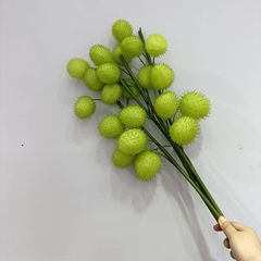 Cành Đơn Hình Quả Bóng Bông Tang Giả Cắm Bình Decor