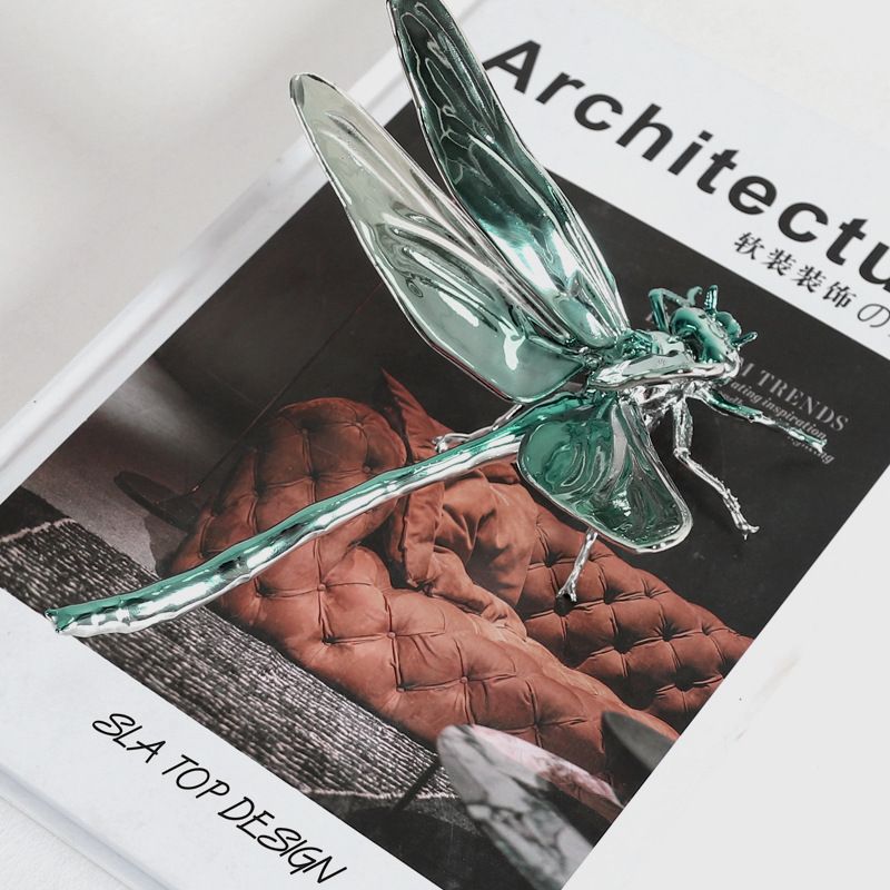 Tượng Chuồn Chuồn Trang Trí Bằng Kim Loại Sang Trọng