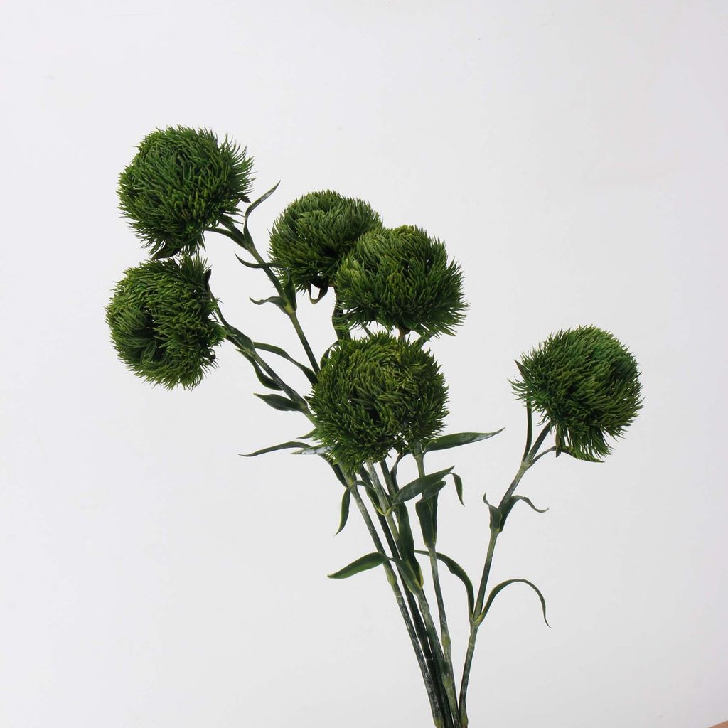 Hoa Giả Decor Cắm Bình Hoa Cẩm Chướng Xanh