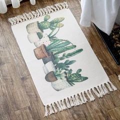 Thảm Canvas Trải Sàn Vintage 60x90cm