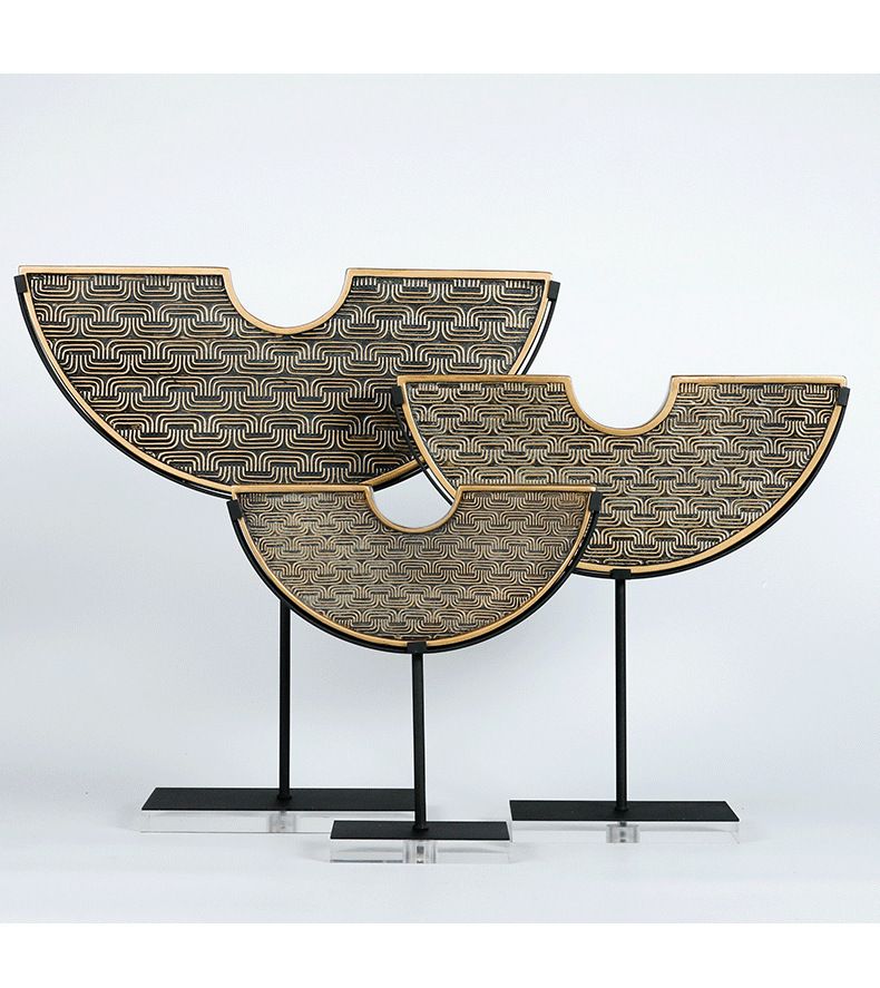 Đồ Trang Trí Để Bàn Tủ Console Hình Đồng Tiền Bán Nguyệt