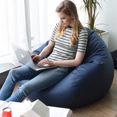 Ghế Lười Túi Đậu Da PU Chống Thấm Chống Bẩn 100x120cm