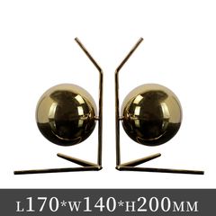 Chặn Sách Hình Khối Tròn Đối Xứng Kim Loại Vàng