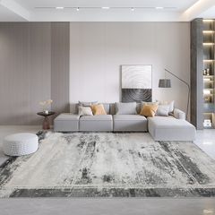 Thảm Lông Sợi Ngắn Dệt Điểm Sợi Nổi Ánh Bạc Loang Màu Phát Sáng