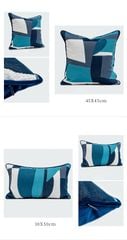 Vỏ Gối Tựa Lưng Sofa Âu Mỹ Dệt Sợi Colorful