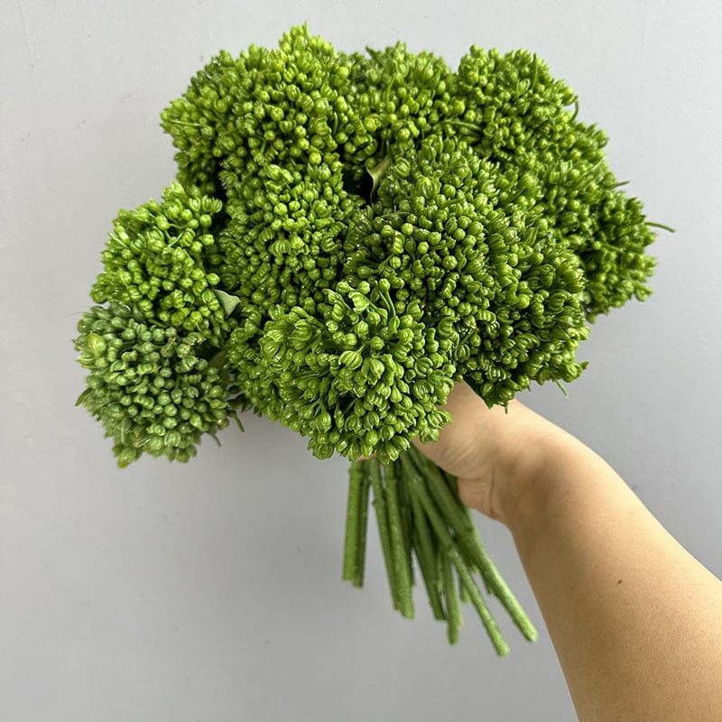 Hoa Giả Gel Mềm Hoa Súp Lơ Decor