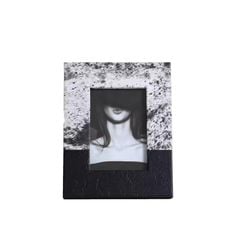 Khung Tranh Decor Để Bàn Phối Lông Thú Da PU