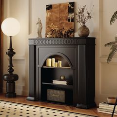 Tủ Lò Sưởi Trang Trí Vintage Phong Cách Pháp