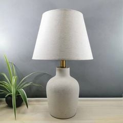 Đèn Bàn Đầu Giường Phong Cách Nâu Wabi Sabi Be Tối Giản