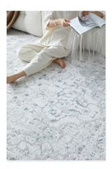 Thảm Trải Sàn Thổ Nhĩ Kỳ Hoa Văn Xanh Navy