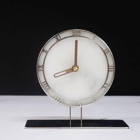 Đồng Hồ Để Bàn Ngọc Bích Bằng Đá Decor