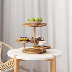 Kệ Gỗ Nhiều Tầng Trang Trí Bánh Ngọt Cupcake Bàn Tiệc